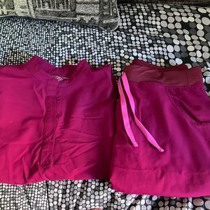 FIGS DARK MAGENTA SCRUB BUNDLE